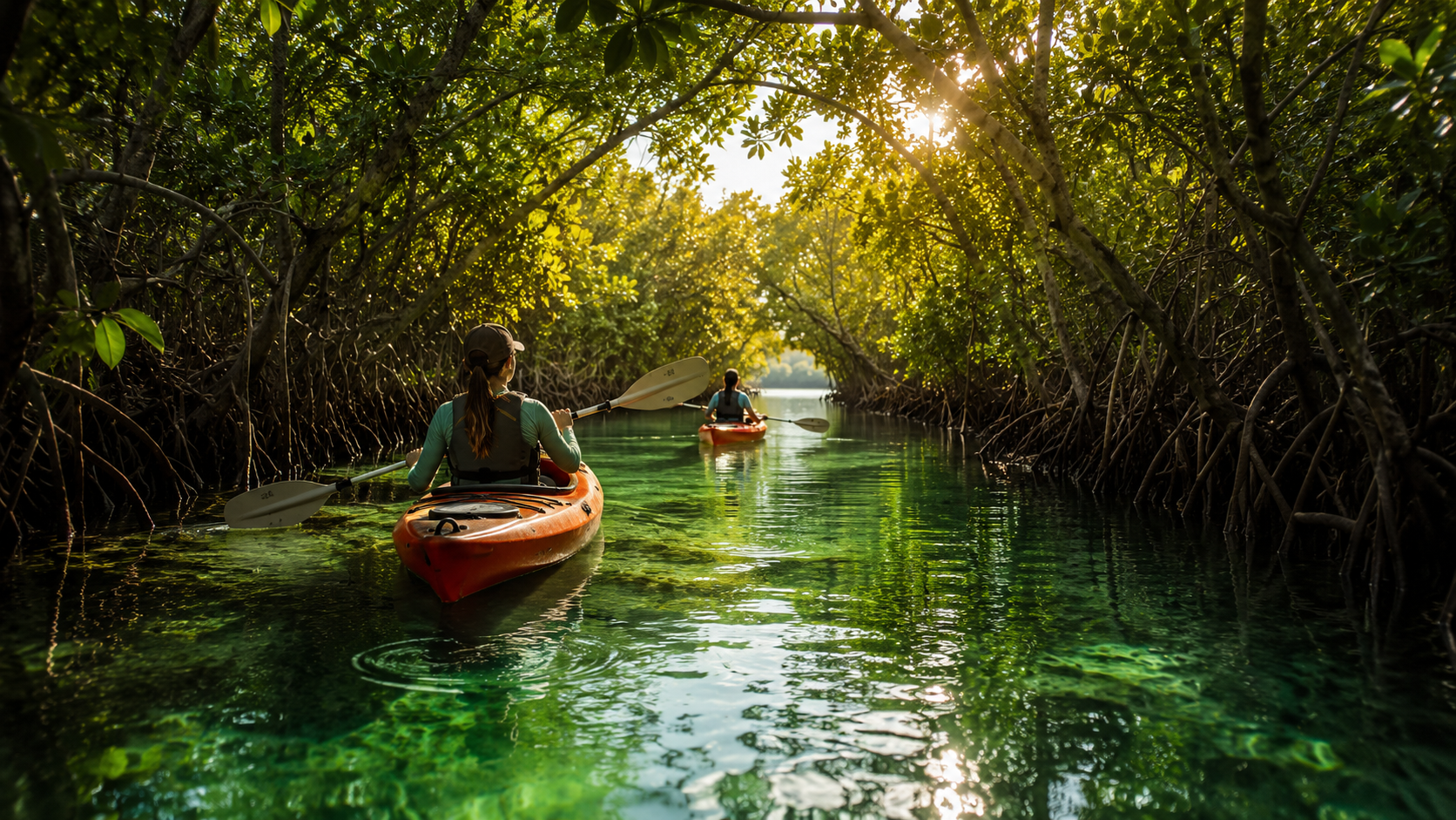 Mangrove Maze kayak tunnel in the Hollywood, FL Intracoastal