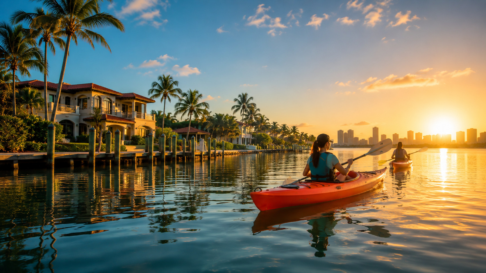 Sunset Cove paddle launch in Hollywood, FL